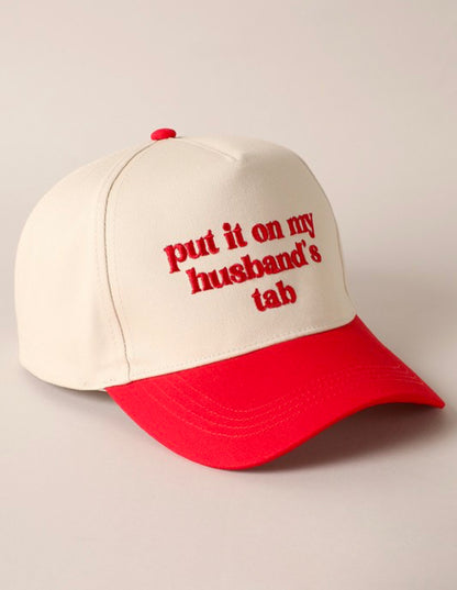 Put It On My Husband’s Tab Trucker Hat