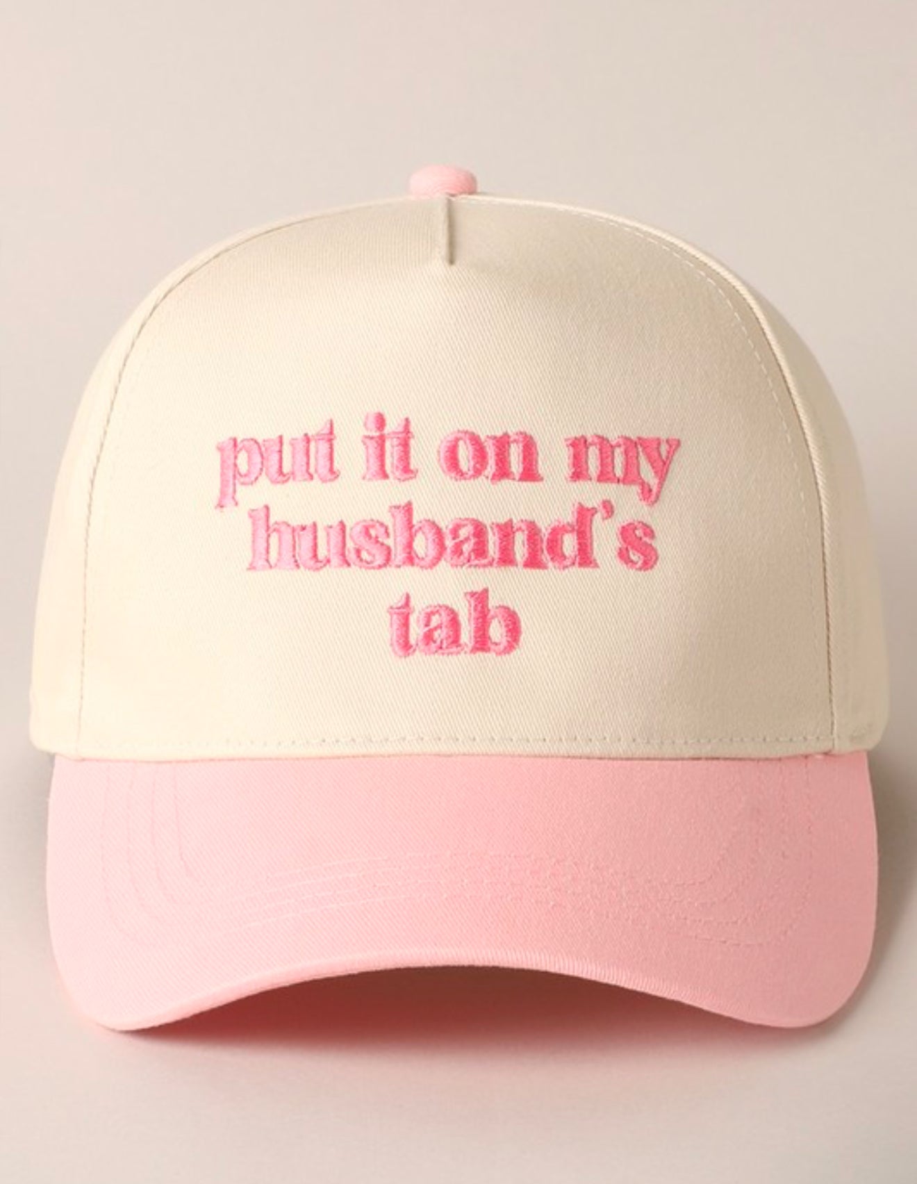 Put It On My Husband’s Tab Trucker Hat