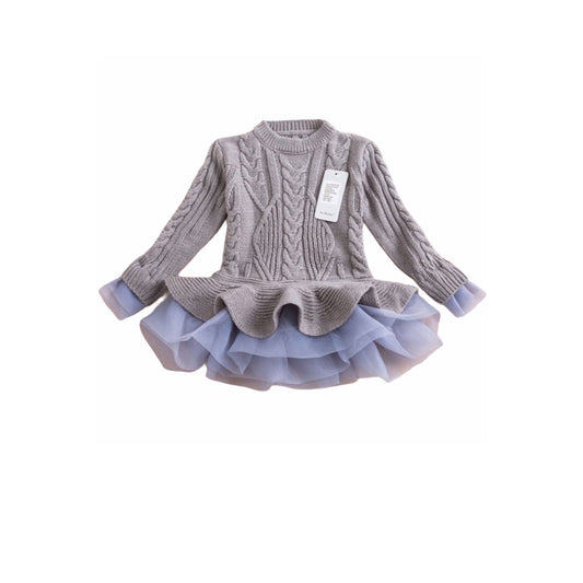 Girlz Ruffle Sweater Dress